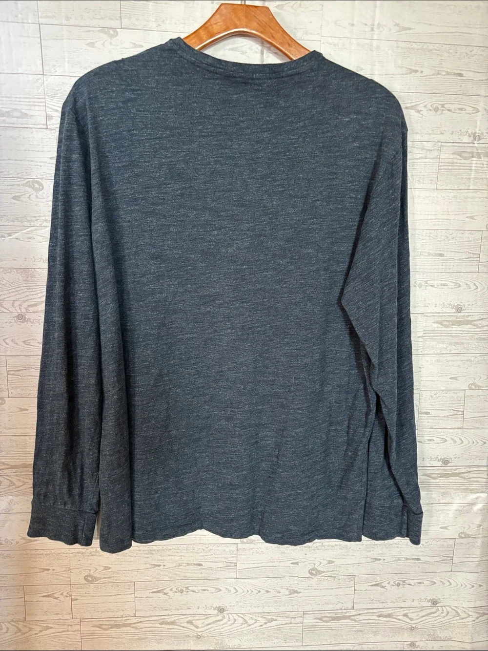 Polo Ralph Lauren V-Neck Navy Long Sleeve Tee Mens xl